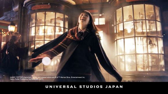 ユニバ Usj の冬のcmで広瀬すずちゃんがハリーポッターをご案内 幸せな魔法の一日を ユニバーサル スタジオ ジャパン