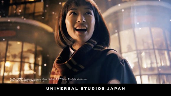 ユニバ Usj の冬のcmで広瀬すずちゃんがハリーポッターをご案内 幸せな魔法の一日を ユニバーサル スタジオ ジャパン